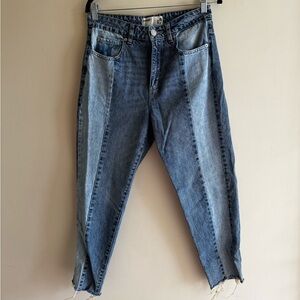 Women's Garage Mixed Denim Mom Jeans size 9